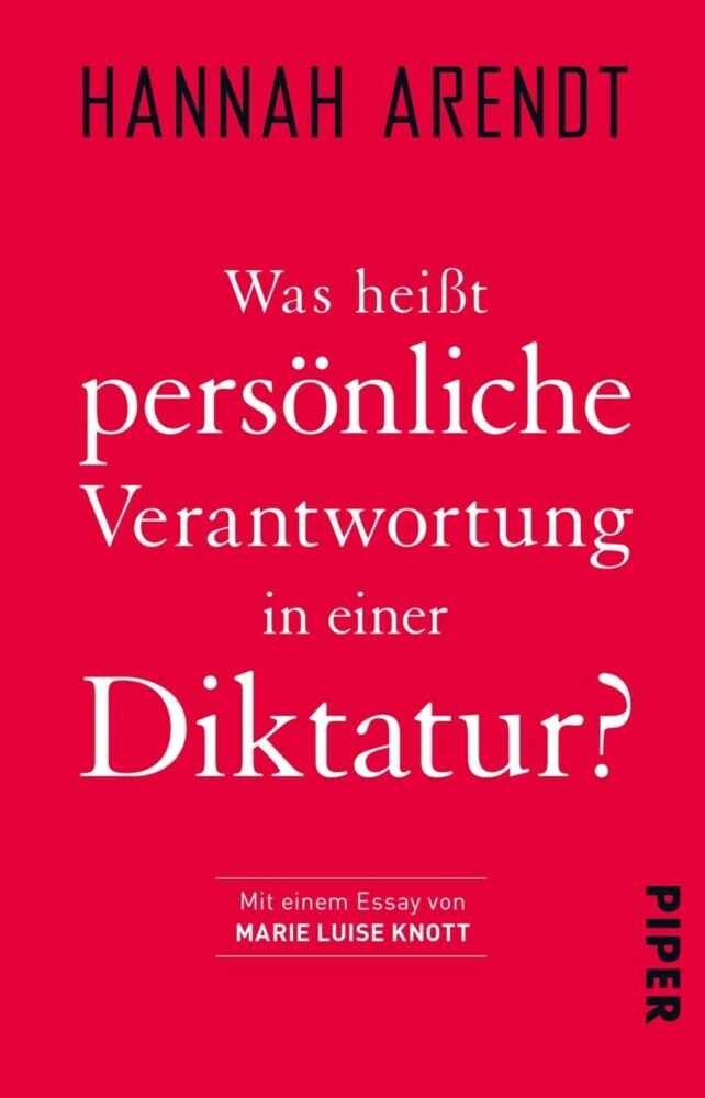 Was heißt persönliche Verantwortung in einer Diktatur? main product photo
