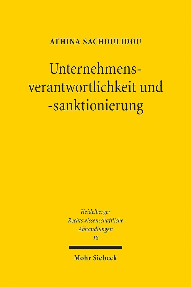 Unternehmensverantwortlichkeit und -sanktionierung main product photo