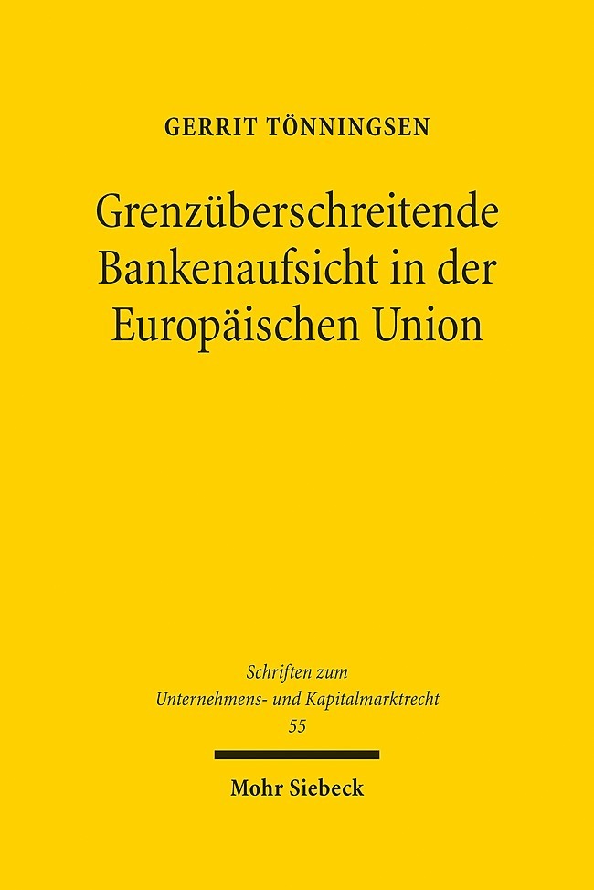 Grenzüberschreitende Bankenaufsicht in der Europäischen Union main product photo