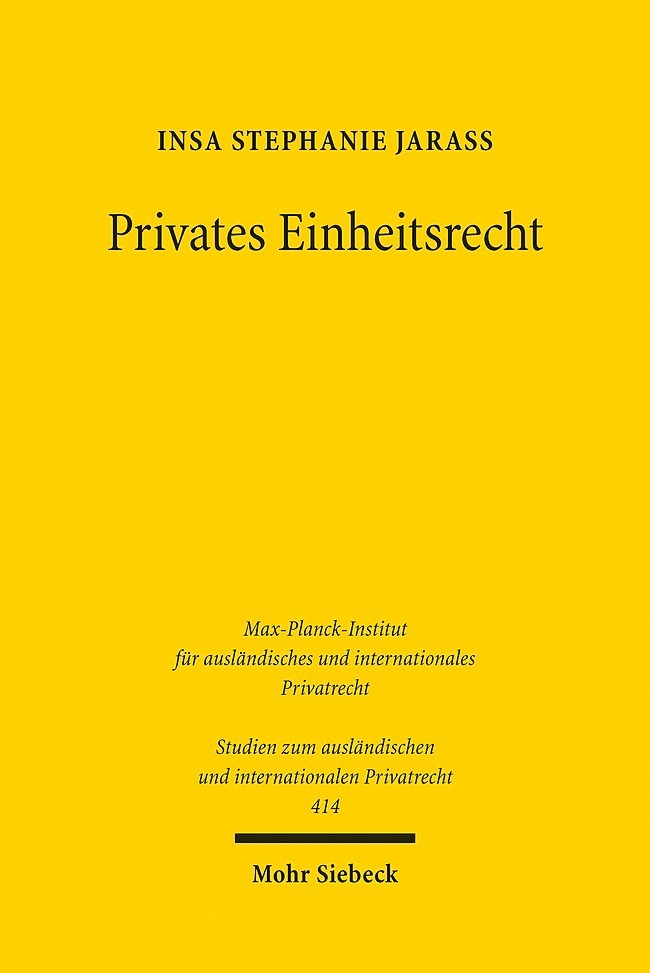 Privates Einheitsrecht main product photo