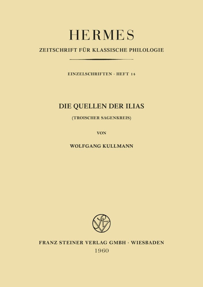 Die Quellen der 'Ilias' main product photo