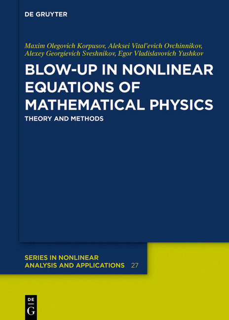 Blow-Up in Nonlinear Equations of Mathematical Physics main product photo