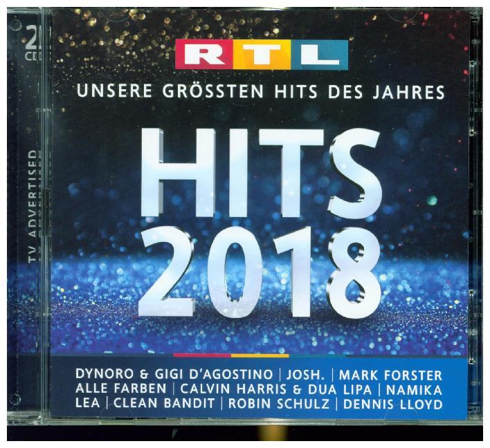 RTL HITS 2018, 2 Audio-CDs main product photo