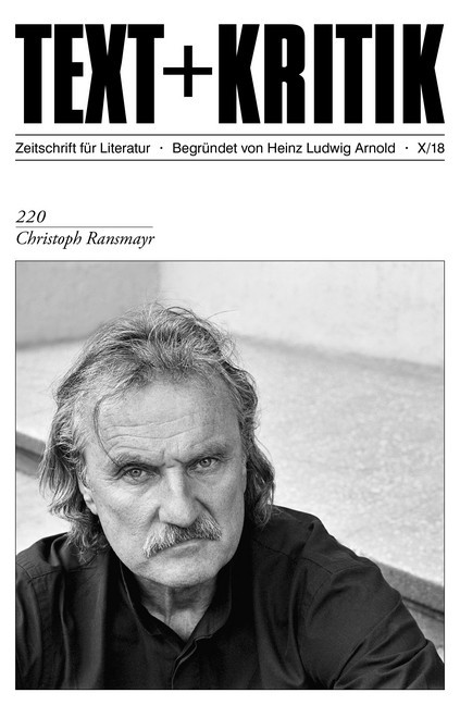 TEXT + KRITIK 220 - Christoph Ransmayr main product photo