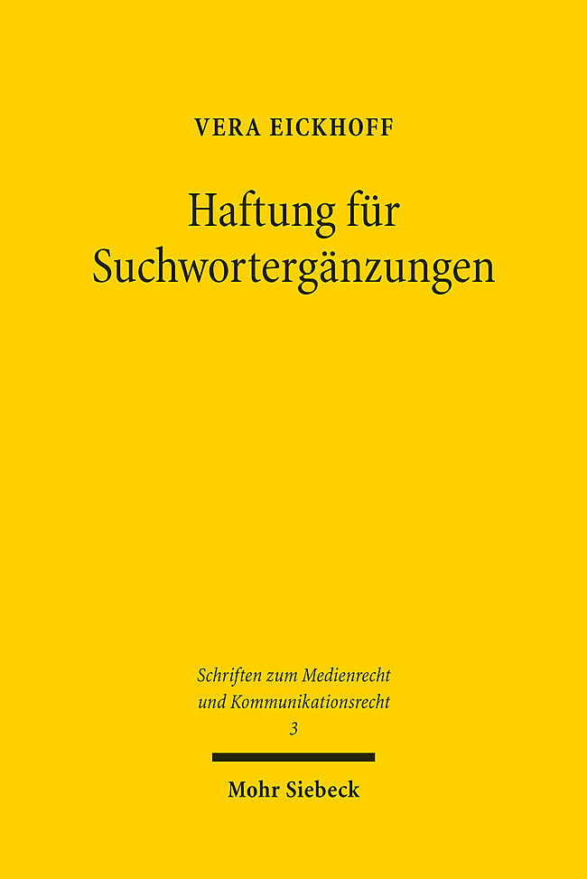 Haftung für Suchwortergänzungen main product photo