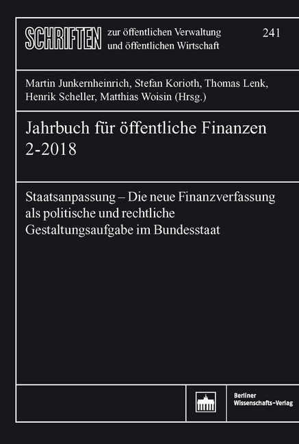 Jahrbuch für öffentliche Finanzen 2-2018 main product photo