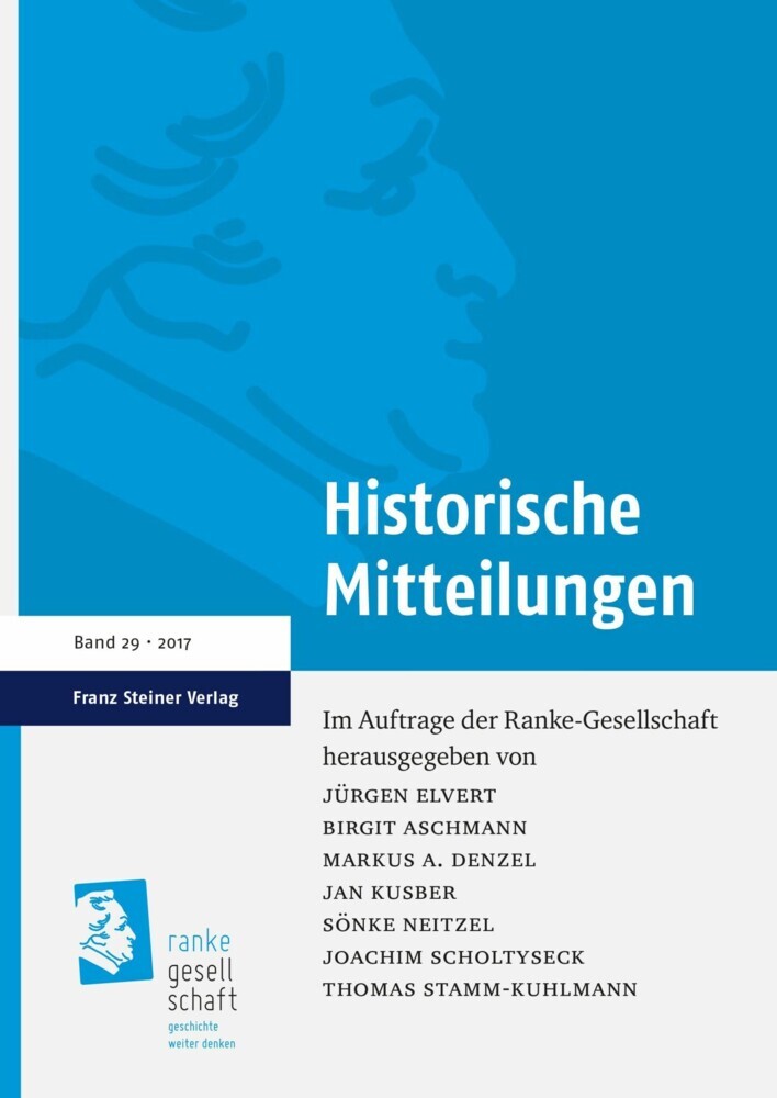 Historische Mitteilungen 29 (2017) main product photo