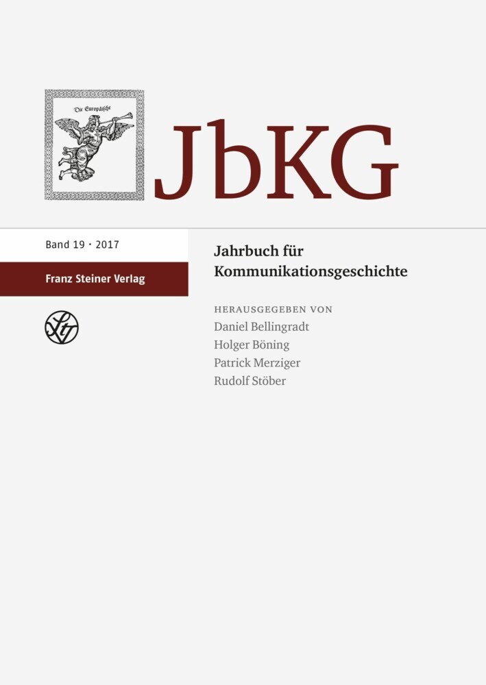 Jahrbuch für Kommunikationsgeschichte 19 (2017) main product photo