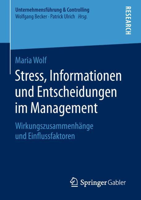 Stress, Informationen und Entscheidungen im Management main product photo