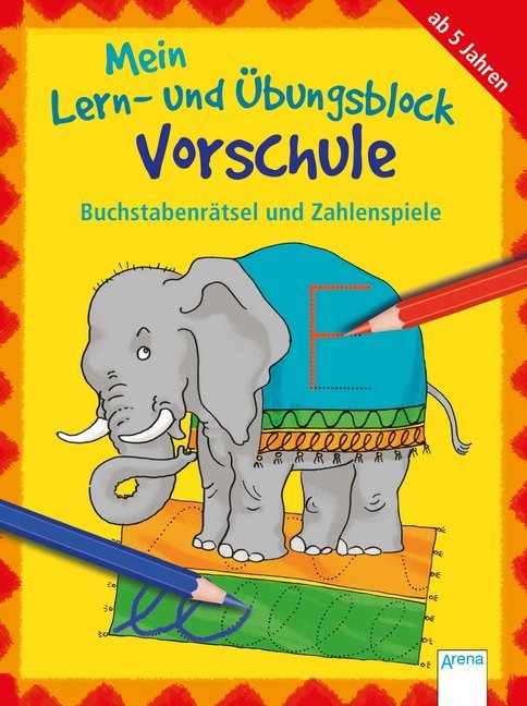 Mein Lern- und Übungsblock Vorschule - Buchstabenrätsel und Zahlenspiele main product photo