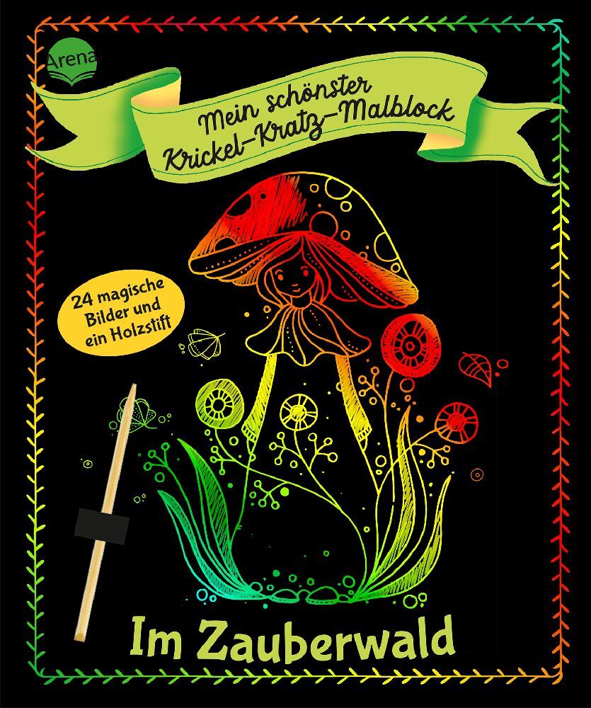 Mein schönster Krickel-Kratz-Malblock. Im Zauberwald main product photo