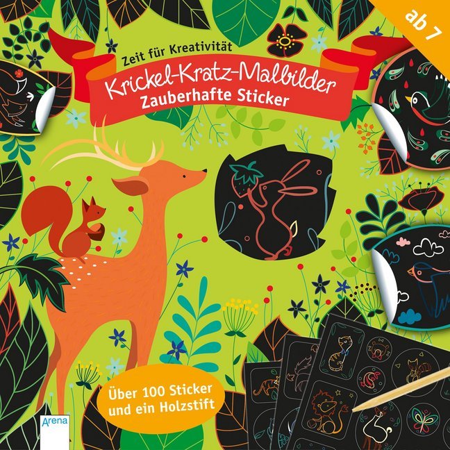 Krickel-Kratz-Malbilder - Zauberhafte Sticker main product photo