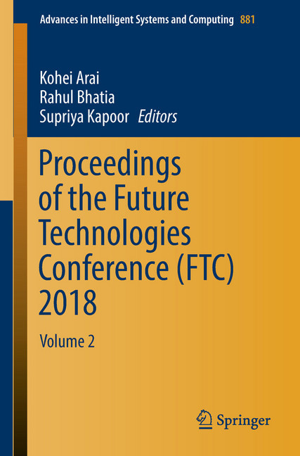 Proceedings of the Future Technologies Conference (FTC) 2018 main product photo
