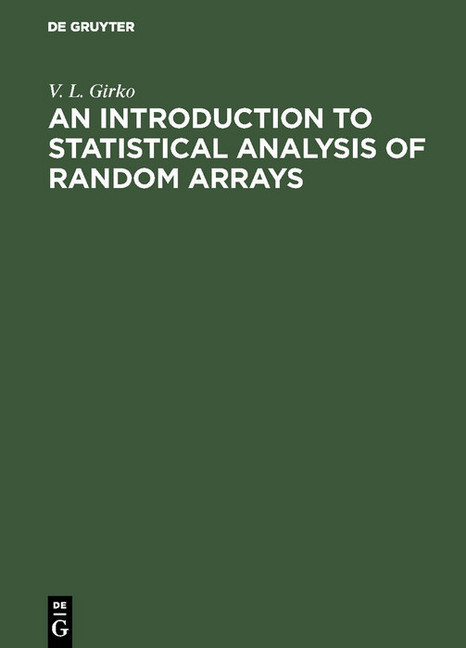 An Introduction to Statistical Analysis of Random Arrays main product photo
