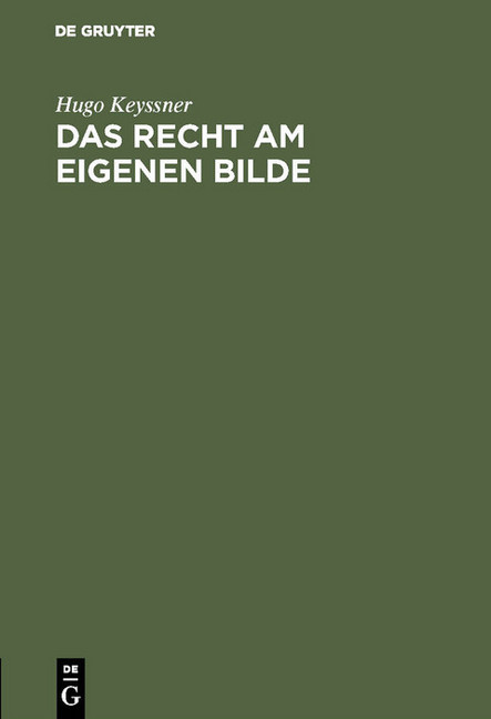 Das Recht am eigenen Bilde main product photo
