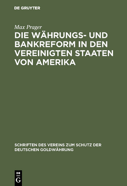 Die Währungs- und Bankreform in den Vereinigten Staaten von Amerika main product photo