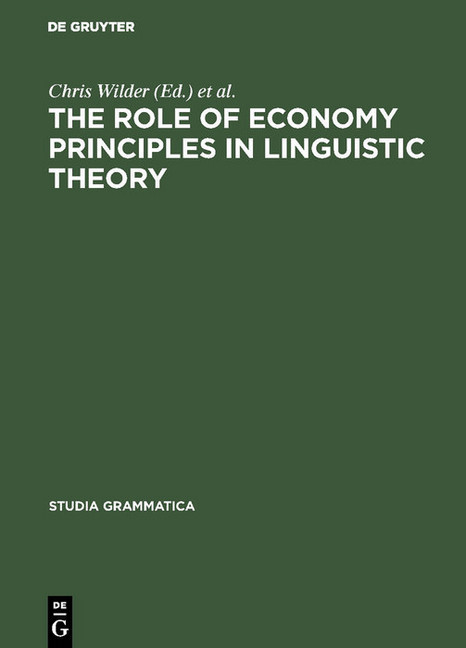 The Role of Economy Principles in Linguistic Theory main product photo