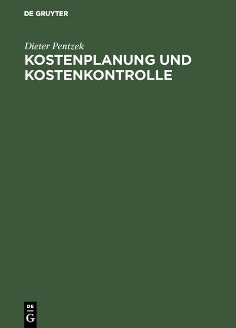 Kostenplanung und Kostenkontrolle main product photo