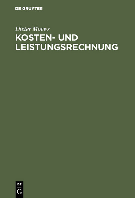 Kosten- und Leistungsrechnung main product photo