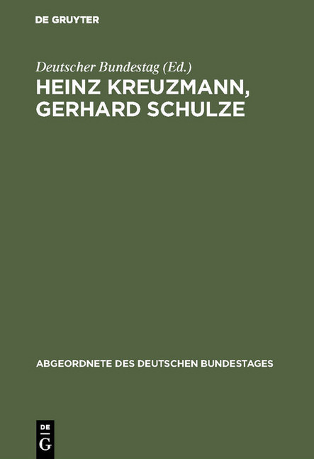 Heinz Kreuzmann, Gerhard Schulze main product photo