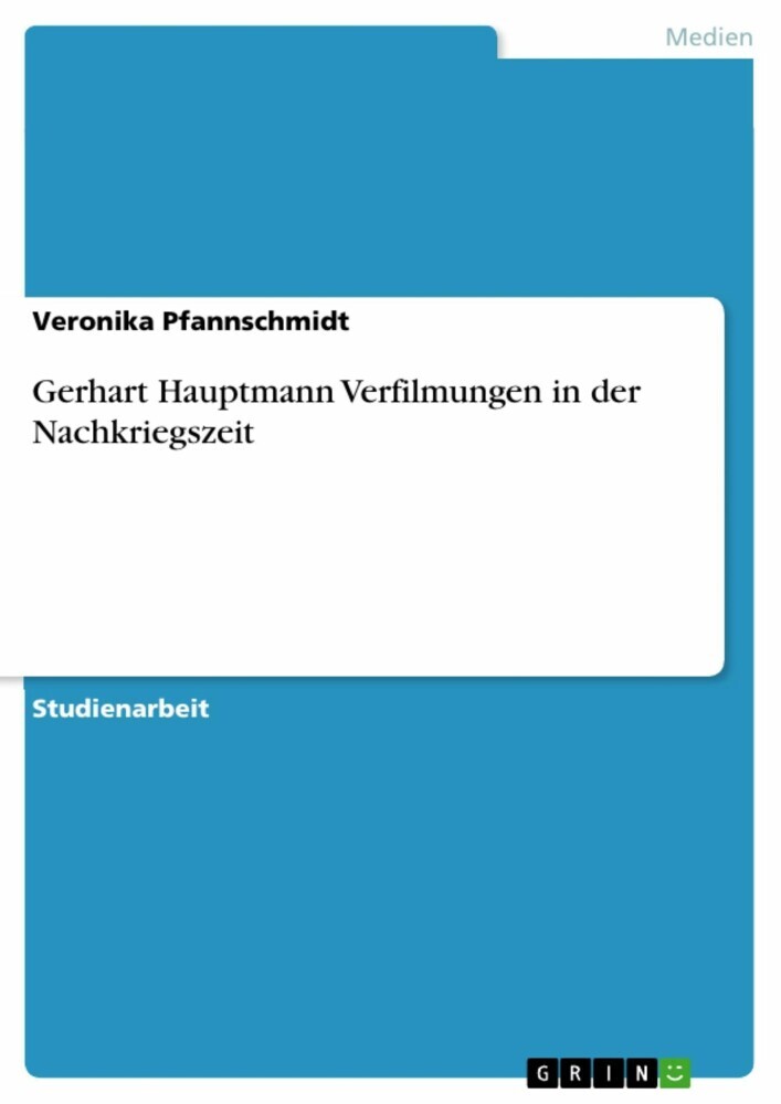 Gerhart Hauptmann Verfilmungen in der Nachkriegszeit main product photo