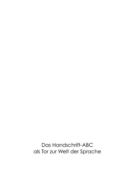 Das Handschrift-Abc main product photo