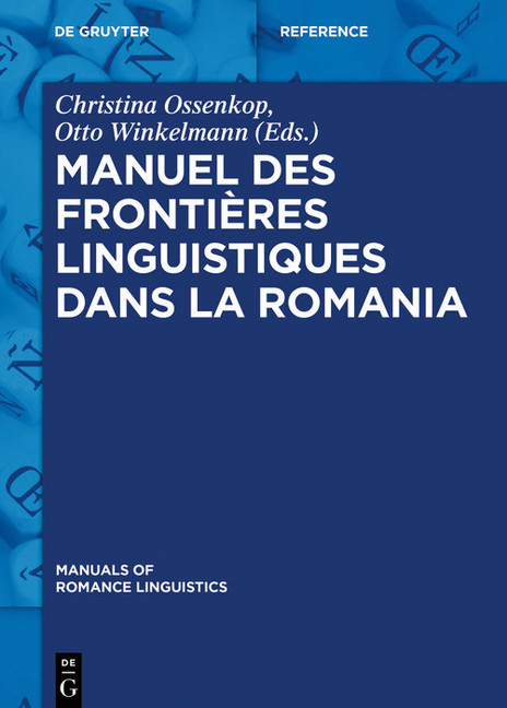 Manuel des frontières linguistiques dans la Romania main product photo