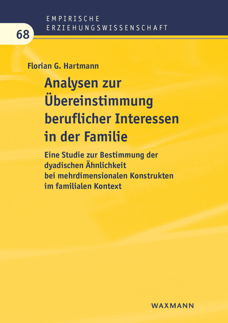 Analysen zur Übereinstimmung beruflicher Interessen in der Familie main product photo