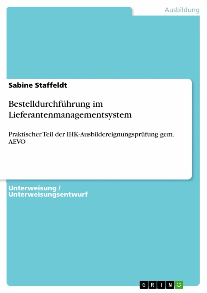 Bestelldurchführung im Lieferantenmanagementsystem main product photo