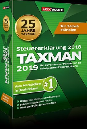 Taxman 2019 für Selbstständige, DVD-ROM main product photo