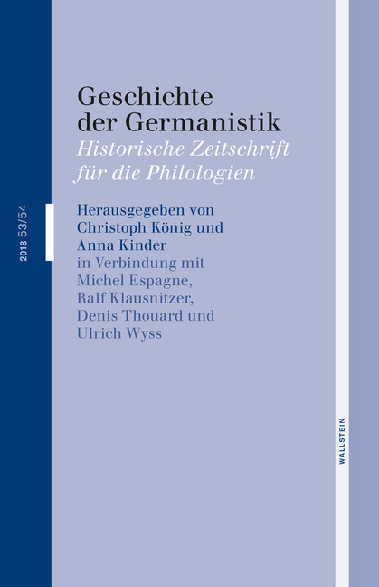 Geschichte der Germanistik main product photo