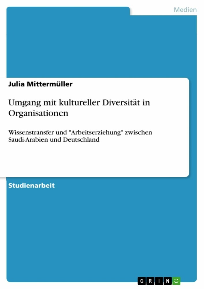 Umgang mit kultureller Diversität in Organisationen main product photo