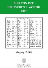 Bulletin der Deutschen Slavistik 2011