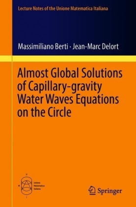 Almost Global Solutions of Capillary-Gravity Water Waves Equations on the Circle