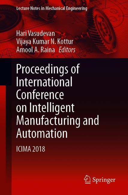 Proceedings of International Conference on Intelligent Manufacturing and Automation main product photo