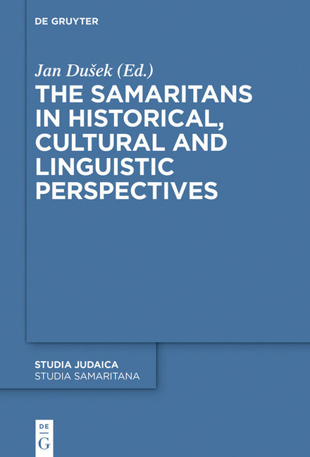 The Samaritans in Historical, Cultural and Linguistic Perspectives main product photo