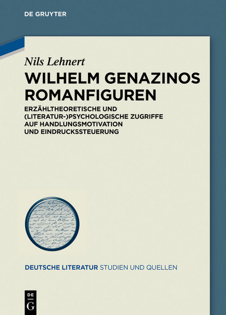 Wilhelm Genazinos Romanfiguren main product photo