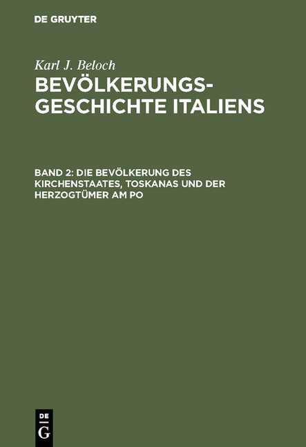 Die Bevölkerung des Kirchenstaates, Toskanas und der Herzogtümer am Po main product photo