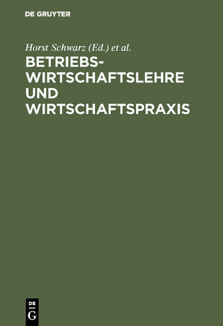 Betriebswirtschaftslehre und Wirtschaftspraxis main product photo