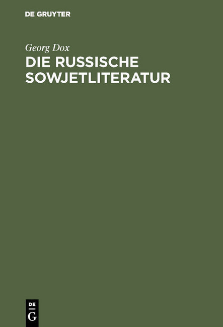 Die russische Sowjetliteratur main product photo