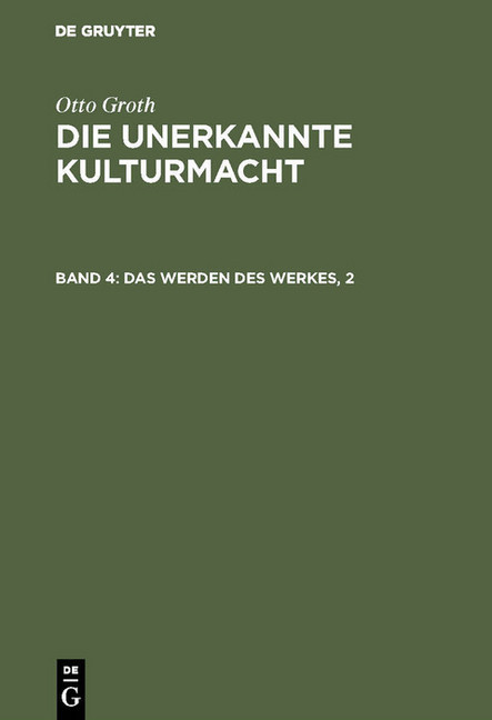 Das Werden des Werkes, 2 main product photo