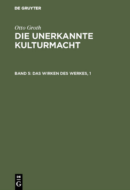 Das Wirken des Werkes, 1 main product photo