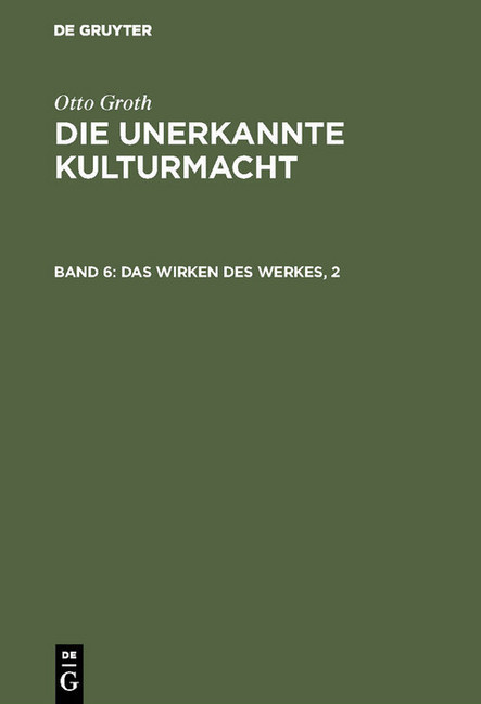 Das Wirken des Werkes, 2 main product photo