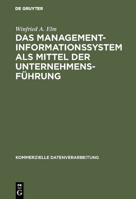 Das Management-Informationssystem als Mittel der Unternehmensführung main product photo