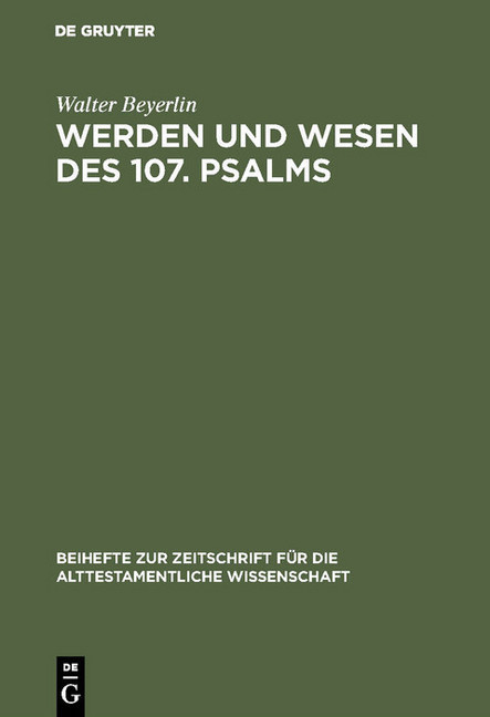 Werden und Wesen des 107. Psalms main product photo