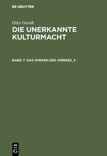 Das Wirken des Werkes, 3 main product photo