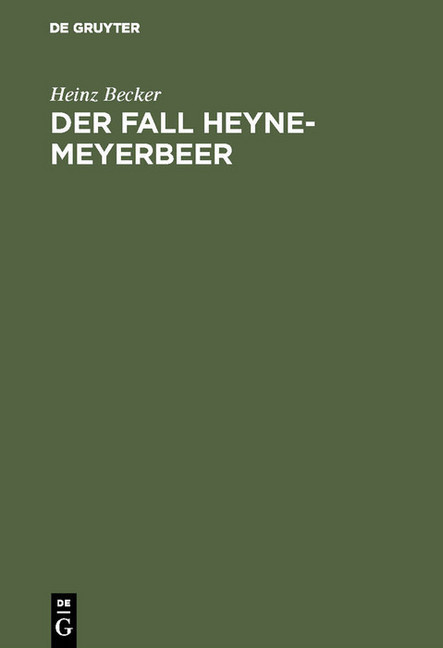 Der Fall Heyne-Meyerbeer main product photo