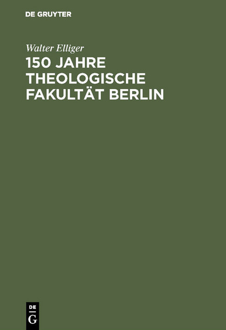 150 Jahre Theologische Fakultät Berlin main product photo