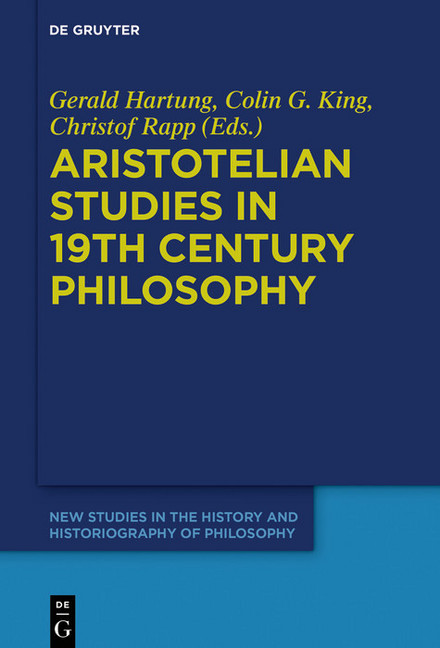 Aristotelian Studies in 19th Century Philosophy main product photo