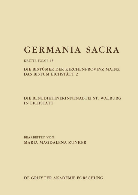 Die Benediktinerinnenabtei St. Walburg in Eichstätt. Die Bistümer der Kirchenprovinz Mainz. Das Bistum Eichstätt 2 main product photo